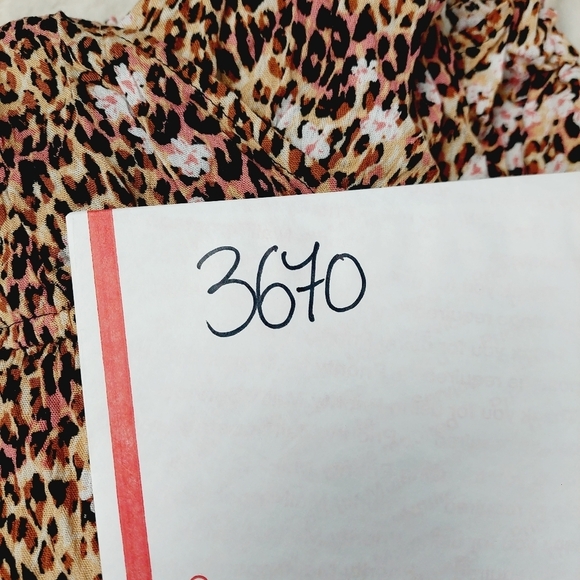 NEW  American Rag Animal-Print Brown Tan Summer Ruffle Midi Dress P3670 - Picture 9 of 9